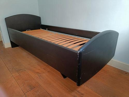 Houten bedframe met verstelbare lattenbodem 80x200, Huis en Inrichting, Slaapkamer | Bedden, Gebruikt, Eenpersoons, 90 cm, 200 cm
