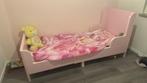 Roze kinderbedje meegroeibed, Kinderen en Baby's, Ophalen, Gebruikt, 70 tot 85 cm, Lattenbodem