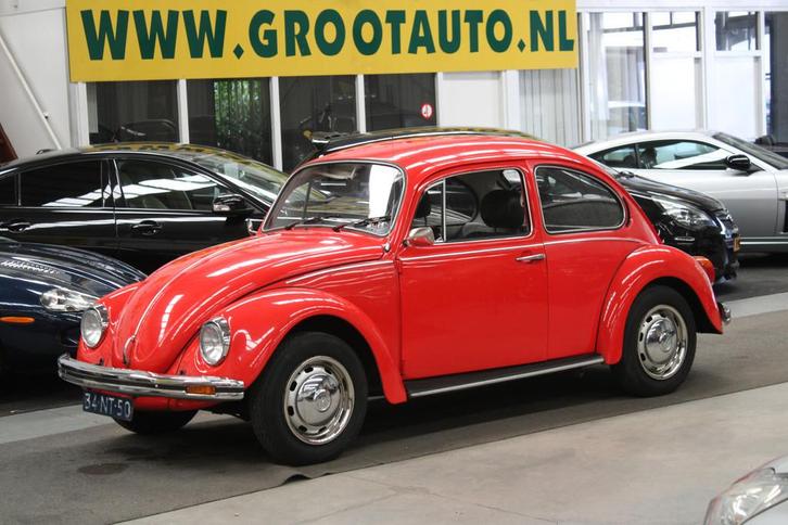 Volkswagen Kever 1600 LS Origineel Nederlands (bj 1976), Auto's, Oldtimers, Bedrijf, Te koop, Lederen bekleding, Metallic lak