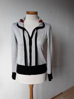 Hearts&Roses vestje mt S zwart met grijs, Verzenden, Zwart, Maat 36 (S), Hearts&Roses