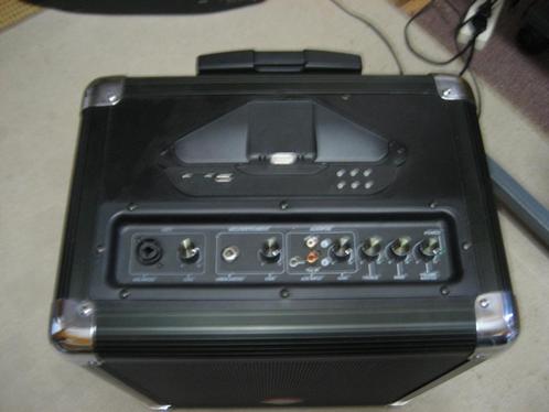 Mobiele versterker Alecto MPA-95 met I-pad dock, Muziek en Instrumenten, Versterkers | Keyboard, Monitor en PA, Gebruikt, Overige typen