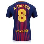 Andres Iniesta gesigneerd Barcelona 2017-18 voetbalshirt, Buitenlandse clubs, Shirt, Nieuw, Ophalen of Verzenden