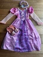 Rapunzel prinses verkleedjurk incl assesoires, Ophalen of Verzenden, Zo goed als nieuw, 122 t/m 128, Meisje