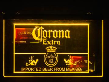 Led Lichtbord CORONA BIER 3d neon look 