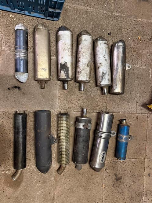 Derbi uitlaat dempers en tail pipe, Fietsen en Brommers, Brommeronderdelen | Algemeen, Gebruikt, Uitlaat, Ophalen of Verzenden