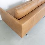 1x Montis Axel Bank 2,5-zits/159cm Buffaloleder - Cognac, Niet ingevuld, Metaal, Overige maten, 150 tot 200 cm