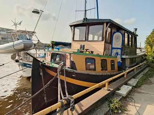 Boeieraak met KROMHOUT 1 cilinder M2, Watersport en Boten, Motorboten en Motorjachten, Gebruikt, Staal, 12 meter of meer, Diesel