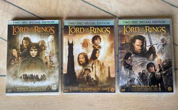 DVD’s Lord of  the Rings Special Edition 