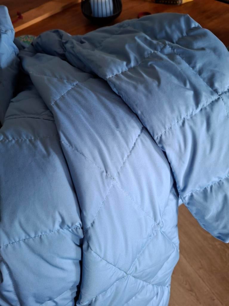 Land's End Lichtblauwe Donsjas - Maat L, Kleding | Dames, Jassen | Zomer, Zo goed als nieuw, Maat 42/44 (L), Blauw, Ophalen of Verzenden