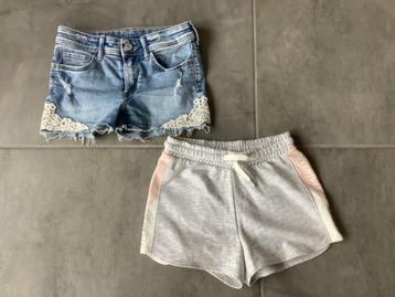 Maat 140 H&M 2 mooie korte broekjes beschikbaar voor biedingen