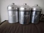Voorraadbussen koffie thee suiker, Huis en Inrichting, Keuken | Potten en Pannen, Ophalen of Verzenden, Overige materialen, Pot, Bus of Blik