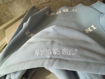 In Gold We Trust The Notorious Hoodie Licht Blauw - XS beschikbaar voor biedingen