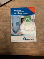Marketing management the English version, Nieuw, Ophalen of Verzenden