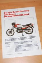 Honda CBX 550 F uitgave 11/1981, Ophalen of Verzenden, Honda