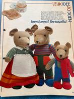 Breipatroon voor de familie Beer., Ophalen of Verzenden, Zo goed als nieuw, Breien, Patroon of Boek