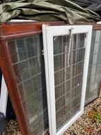 12 kozijnen met glas in lood, Doe-het-zelf en Verbouw, Ophalen, Gevelraam of Ruit, Gebruikt, Glas in lood