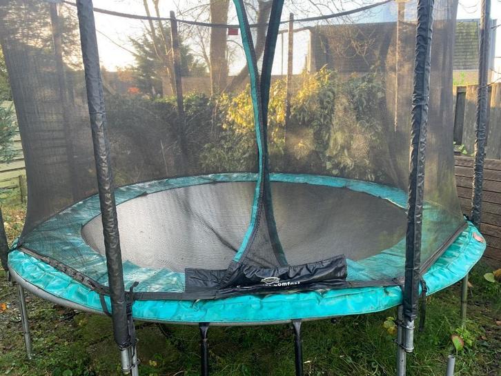 Trampoline 3m met net en randbescherming, Kinderen en Baby's, Speelgoed | Buiten | Trampolines, Gebruikt, Ophalen