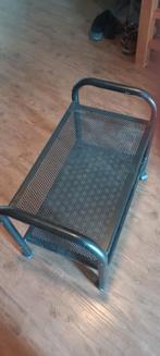 Metalen trolley met 2 verdiepingen, Tuin en Terras, Ligbedden, Ophalen, Gebruikt, Metaal, Verrijdbaar