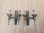Twee gave antieke empire wandlampen met bronzen ornamenten, Ophalen of Verzenden