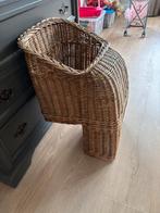 Vintage rieten kinderzitje, Achterzitje, 0 t/m 18 kg, Ophalen of Verzenden, Gebruikt