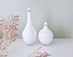 Ikea SALONG Vazen - Johanna Jelinek - Set van 2, Wit, Ophalen of Verzenden, Minder dan 50 cm, Glas