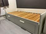 Ikea bed met 2 lades, uitschuifbaar, Ophalen, 90 cm, Eenpersoons, Wit