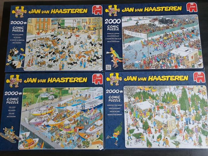 9 jan van haasteren puzzels van 2000 stukjes, Hobby en Vrije tijd, Denksport en Puzzels, Zo goed als nieuw, Meer dan 1500 stukjes