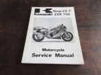 Kawasaki ZXR750 Zx-7 ZX750 1989 werkplaatshandboek manual, Motoren, Handleidingen en Instructieboekjes, Ophalen of Verzenden, Kawasaki