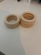 7 houten ringen, diameter 10 cm, Hobby en Vrije tijd, Knutselen, Ophalen of Verzenden, Nieuw, Materiaal