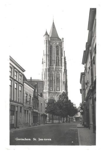 981686 Gorinchem ZH St Jan toren 1953 Gelopen met zegel  beschikbaar voor biedingen