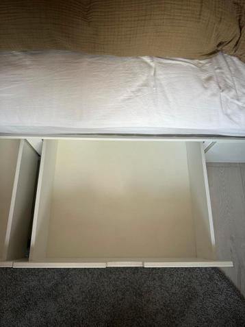 IKEA Nordli Bed 140x200 + Lattenbodem & Matras - afbeelding 3