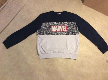 Marvel sweater long sleeve zwart/wit maat 2XL beschikbaar voor biedingen
