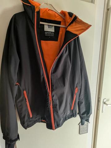 Zwarte jas met oranje details - XL beschikbaar voor biedingen