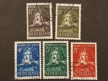 NEDERLAND | 1941 | NVPH 397-401 | Gestempeld beschikbaar voor biedingen