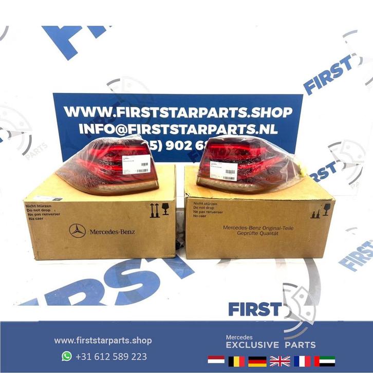 W166 GLE ACHTERLICHT SET A1669065501 + A1669065601 GLE KLASS, Auto-onderdelen, Verlichting, Mercedes-Benz, Gebruikt, Ophalen of Verzenden