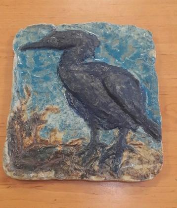 Aardewerk plaquette. MOBACH  Aalsgolver beschikbaar voor biedingen