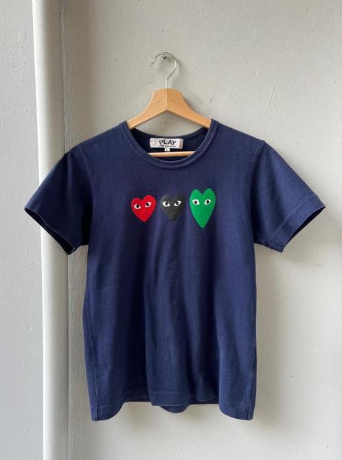 Comme des Garçons Play Blue/Navy T-shirt, Kleding | Dames, T-shirts, Gedragen, Maat 36 (S), Blauw, Korte mouw, Ophalen of Verzenden