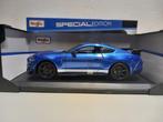 Ford Mustang Shelby GT500 blauw 2020 Maisto metal 1:18 KRD, Hobby en Vrije tijd, Modelauto's | 1:18, Ophalen of Verzenden, Zo goed als nieuw