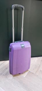 Paarse Style Trolley - Compacte Reisgenoot, Gebruikt, Hard kunststof, Minder dan 50 cm, Ophalen of Verzenden