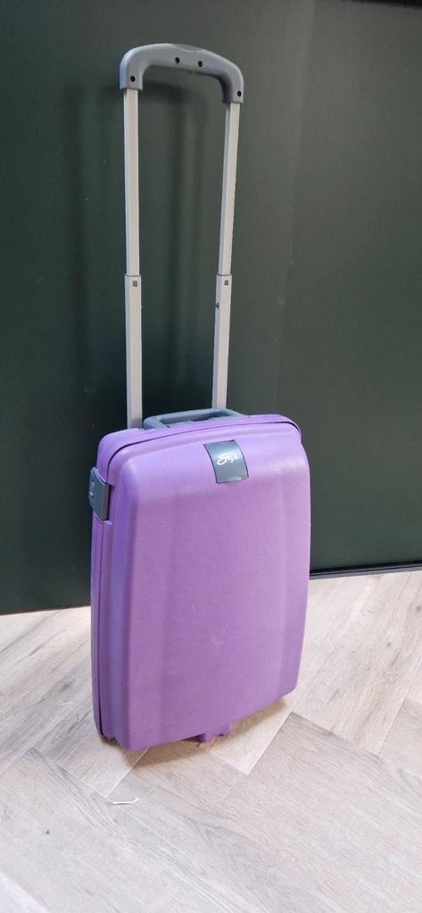 Paarse Style Trolley - Compacte Reisgenoot, Sieraden, Tassen en Uiterlijk, Koffers, Gebruikt, Hard kunststof, Minder dan 50 cm