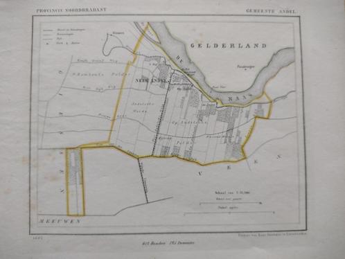 01 Andel Brabant Litho Kuyper1867, Antiek en Kunst, Kunst | Litho's en Zeefdrukken