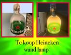 Te koop cafe mancave bar Heineken wand lamp Compleet, Ophalen of Verzenden, Nieuw, Overige typen, Heineken