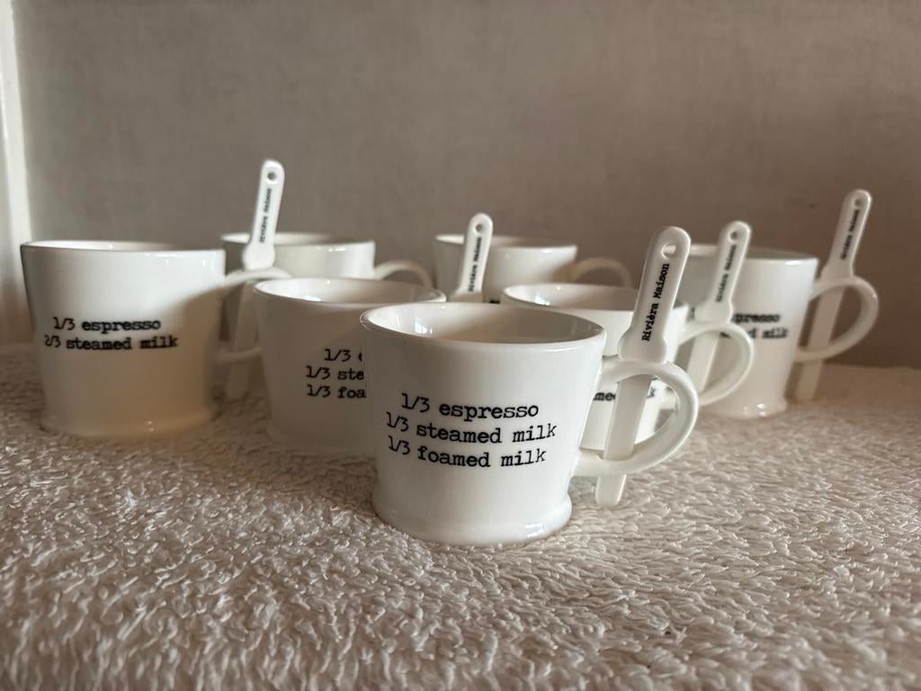 Riviera Maison Koffiekopjes/Beker Set - Gaaf!, Ophalen of Verzenden, Gebruikt