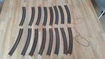 Fleischmann rails bochten 16 stuks, Gebruikt, Gelijkstroom, Fleischmann, Rails