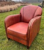 Leren Fauteuil - Brocante Boerderij Schuur, Ophalen, Gebruikt, Leer, 75 tot 100 cm