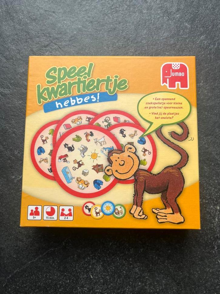 Speelkwartiertje hebbes, Hobby en Vrije tijd, Gezelschapsspellen | Kaartspellen, Zo goed als nieuw, Ophalen