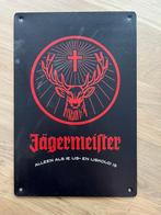 Metalen wandbord Jagermeister, Ophalen of Verzenden, Nieuw, Reclamebord
