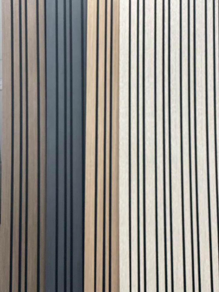 Akoestische Houten Muurpanelen – Stijlvol & Geluiddempend!, Doe-het-zelf en Verbouw, Platen en Panelen, Nieuw, Ophalen of Verzenden