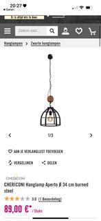 Industriële Chericoni Hanglamp - Zo goed als nieuw!, Ophalen, Zo goed als nieuw, Metaal, Minder dan 50 cm