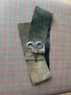 Brede riem met smeedwerk van een smid, Kleding | Dames, Riemen en Ceinturen, Zwart, Ophalen of Verzenden, Zo goed als nieuw, 5 cm of meer